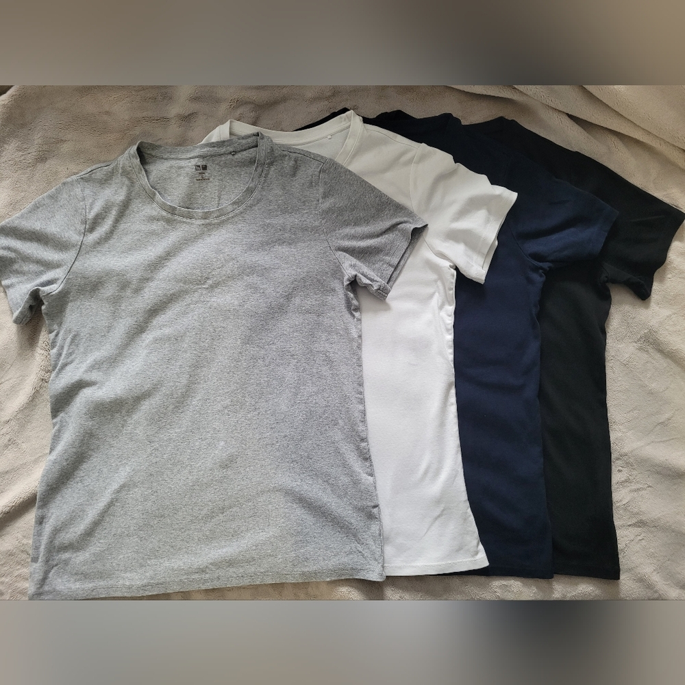 FREE SHIPPING Uniqlo Supima Women's T-Shirts 4pc/pk